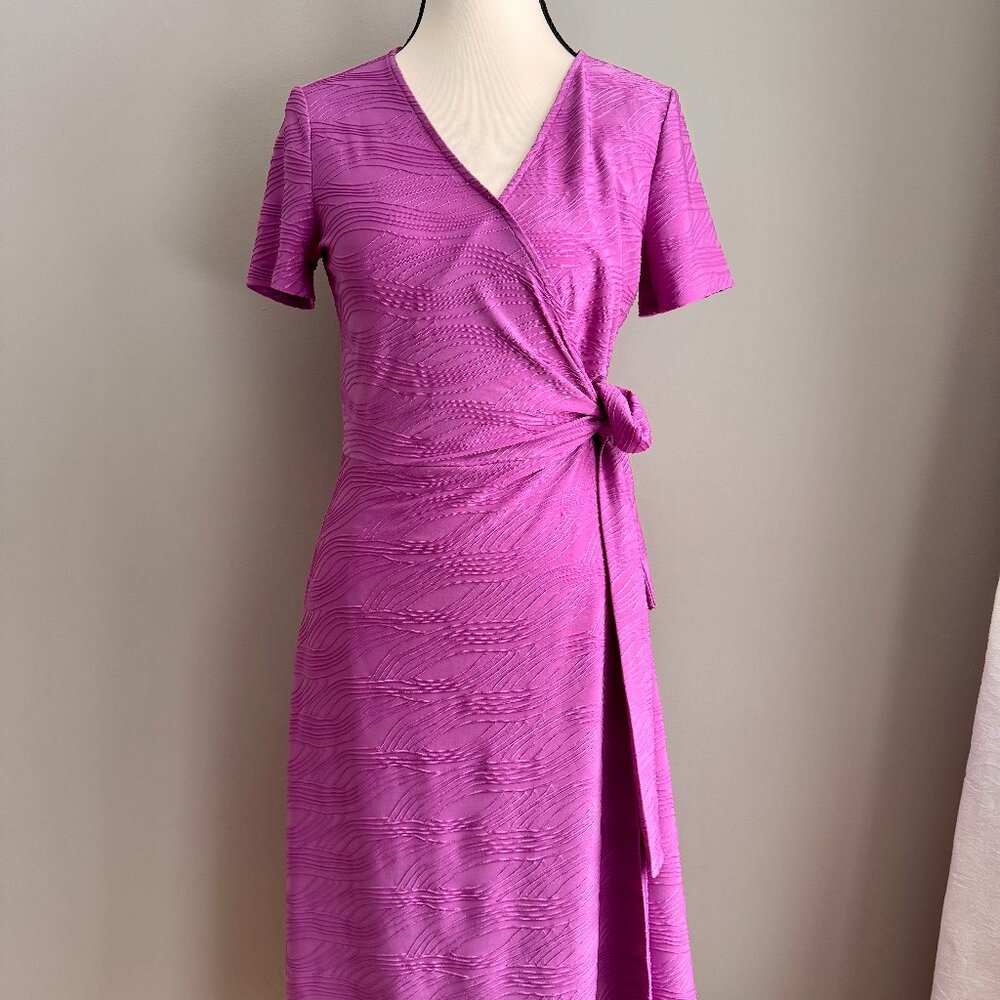 Dana Buchman Faux-Wrap Fuchsia Women's Dress XS